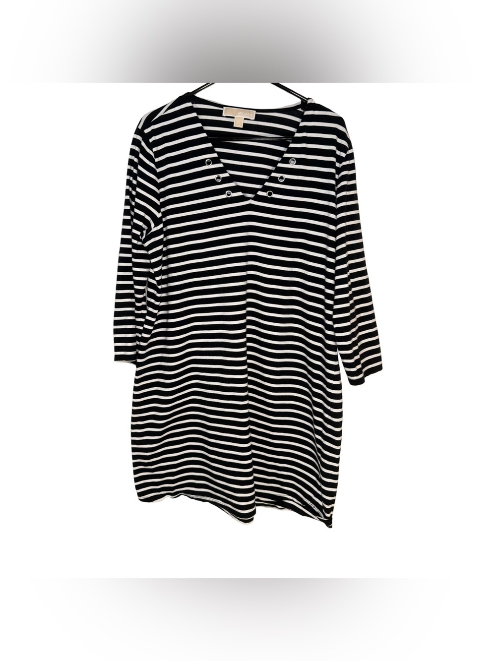 Michael Kors Cover Up or Dress Black and White Preppy Nautical - Picture 3 of 8